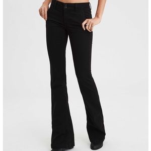 American eagle black flare jeans